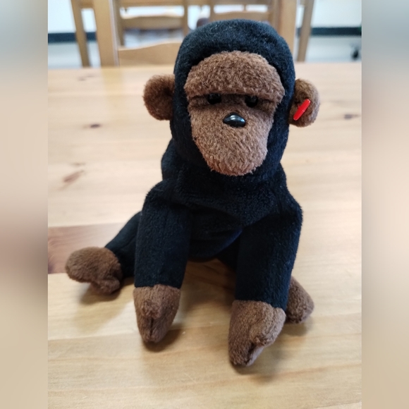 โTy Beanie Babies' Congo the Black Gorilla 6in - Picture 2 of 12